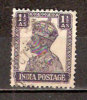 Timbre Inde Anglaise Y&T N°166 Obl. Georges VI. 1 1/2 Annas. - 1936-47 Koning George VI