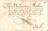 Lettre De Notification Par Porteur 1742 Franchemont Bouillon Segneurie De Grand Duché De Bouillon - 1714-1794 (Paesi Bassi Austriaci)