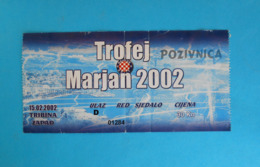 Football TournamentMarjan Trophy 2002 First Day DINAMO Vs RAPID WIEN Austria Offic. Ticket * Soccer Fussball Osterreich - Tickets D'entrée