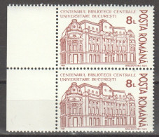 Rumänien; 1991; Michel 4759 **; Universitätsbibliotek Bukarest, Doppelt - Unused Stamps