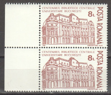 Rumänien; 1991; Michel 4759 **; Universitätsbibliotek Bukarest, Doppelt - Nuovi