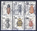 ##France Dues 1982. Beetles. Michel 106-11. (o) - 1960-.... Afgestempeld