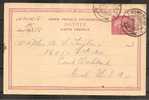 Egypt1898: Post Card From PORT SAID To CALIFORNIA - 1866-1914 Khedivate Of Egypt