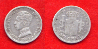 ESPAGNE - ESPAÑA - SPANIEN -  SPAIN - ALFONSO XIII - 50 CENTIMOS 1904 - Andere & Zonder Classificatie