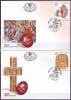 YUGOSLAVIA - JUGOSLAVIJA  - FDC - EASTER - RELIGIOUS PAINTINGS AND FRESCOES  - 2005 - Pâques