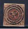 DK Dänemark 1851 Mi 1 IIa Kroninsignien - Oblitérés