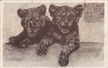 LION Et LIONNE Par Francine Cartier - Lions