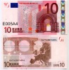 EURONOTES BANCONOTA BILLET DA 10 EURO X GERMANIA E005A4 FDS UNC - 10 Euro