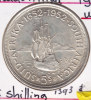 @Y@  Zuid Afrika  5 Shilling  1952  Unc    (1393)  Sailing Ship   Zilver - Zuid-Afrika