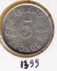 @Y@  IJsland  5 Kronur  1974   Unc    (1399) - IJsland