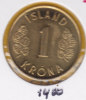 @Y@  IJsland  1 Kronur  1974   Unc    (1400) - Islande