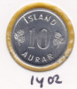 @Y@  IJsland   10   Aurar   1974 Unc   (1402) - Island