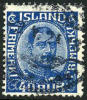 Iceland #124 Used 40a Dark Blue From 1922 - Gebraucht