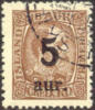 Iceland #130 Used 5a Surcharge On 16a From 1921 - Oblitérés