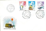 HUNGARY - 1987. FDC - Antarctic Research,75th Anniversary - James Cook,Shackleton,Byrd - FDC