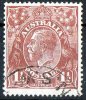 Australia 1918 King George V 1.5d Red-brown - Single Crown Wmk Used  SG59 NSW - Oblitérés