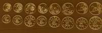 8 PIECES = 1 Set EURO Coins, Neutral, Scolaire, Spielgeld, Golden  Plastic, UNC - Sin Clasificación