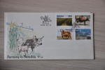 FDC NAMIBIË NAMIBIA 1990 COW KOE RUND RIND VACHE BLANK. - Namibia (1990- ...)