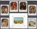 ROMANIA, 1970, Paintings, Coques, Bruckenthal, Sibiu, 6 St + Souvenir Sheet, MNH (**), Sc/Mi 2218-24/2897-02,Bl-79 - Unused Stamps