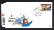 BELGIE   FDC  RODE KRUIS  VOOR EN NA DE RAMP  2004 - 2001-2010