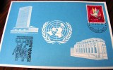 =UNO GENF KARTE 1984 Madrit - Lettres & Documents