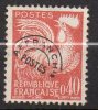 Préoblitéré N°121 - Type Coq Gaulois  -  France  -usé - 1953-1960