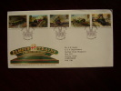 GREAT BRITAIN 1985 FAMOUS TRAINS FDC With FULL SET Of 5 Values To 34p Issued At BRISTOL. - 1981-1990 Em. Décimales