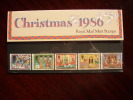 GREAT BRITAIN 1986 CHRISTMAS PRESENTATION PACK No.176 - Presentation Packs