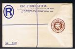 RB 841 - Ghana 8d Registered Postal Stationery Envelope H & G 3 - Ghana (1957-...)