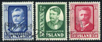 Iceland #284-86 Used Hafstein Set From 1954 - Gebraucht