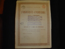 Action " Fonderies D'Andenne " 1897,reste Des Coupons. - Industry
