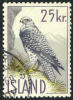 Iceland #323 Used 25k Gyrfalcon From 1960 - Oblitérés