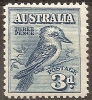 AUSTRALIA - 1928 3d Kookaburra. Scott 95. Mint Lightly Hinged * - Neufs