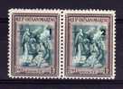 San Marino - 1947 - 4 Lira Reconstruction (Pair) - MH - Nuevos