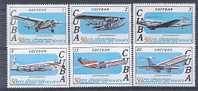 CUBA 2148/53 NEUF Aviation Commerciale - Unused Stamps