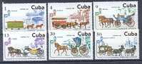 CUBA 2275/80 Voitures Huppomobiles - Diligences