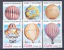 CUBA 2424/29 Aérostats - Ballons - Unused Stamps