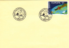 TABLE TENNIS, 1991, SPECIAL COVER, METER MARK ON COVER, ROMANIA - Tischtennis