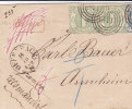 T&T, 1864, Chargé Annulé En Rouge Avec Signature, Paire Du Yv 36, Mi 41, Vieringstempel 112 Offenbach/ 132. - Briefe U. Dokumente