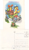 EASTER, JESUS HAS RESURECTED, DUCK, CAR, EGGS, 1990, CARD STATIONERY, ENTIER POSTAL, UNUSED, ROMANIA - Easter