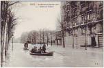 PARIS. INONDATIONS DE JANVIER 1910. BOULEVARD DIDEROT. ANIMATION . Edition N.D.L. 13. - Overstromingen