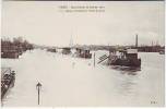 PARIS. INONDATIONS DE JANVIER 1910. QUAI D'AUTEUIL ET POINT DU JOUR. ANIMATION . Edition N.D.L. 17. - Overstromingen