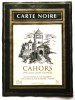 ETIQUETTE VIN ROUGE CARTE NOIRE CAHORS LE PONT VALENTRE COTES D OLT  PARNAC - Cahors