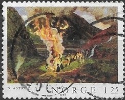 NORWAY 1980 Norwegian Paintings - 1k25 Jonsokbal FU - Used Stamps