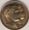 MEDAILLE NAPOLEON ET MARIE LOUISE 1810 BRONZE # Empereur # Andrieu JOUANNIN # - Monarchia / Nobiltà