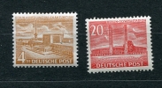 Germany/Berlin 1953 Sc 9N101-2  Mi 112-3 MH Olympic Stadium CV 32 Euro - Unused Stamps