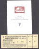Austria Neudruck 1965 Vienna International Exhibit Sheet B110 Reprint & Entry Ticket MNH - Blocs & Feuillets