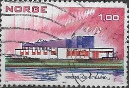 NORWAY 1973 Nordic Countries' Postal Co-operation - 1k The Nordic House, Reykjavik FU - Oblitérés