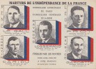 Militaria - Guerre 39-45 - Patriotisme -  Portraits Conseillers Municipaux Arrondissement Paris - Fusillés - War 1939-45
