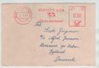 Germany Cover With Meter Cancel Kiel-Holtenau Zerssen & Co. 25-6-1954 - Lettres & Documents